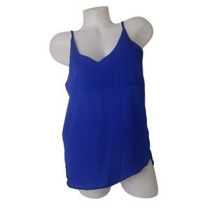 SHINESTAR Cobalt Blue V Neck Camisole Top Size Medium